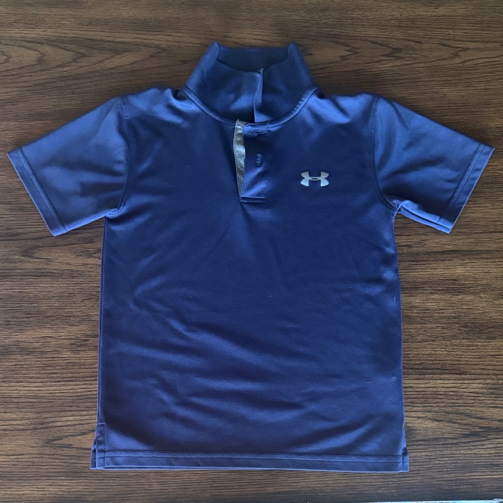 Under Armour Navy Blue Boys' Short-Sleeve Polo